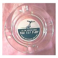 Vintage TAA Airlines Advertising Ashtray