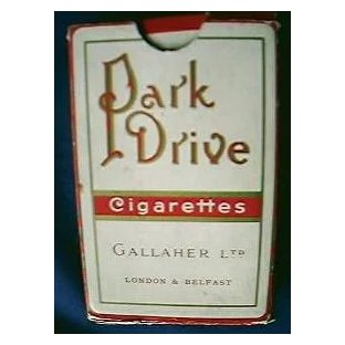 Park Drive Cigarettes Playing Cards Advertising Pack