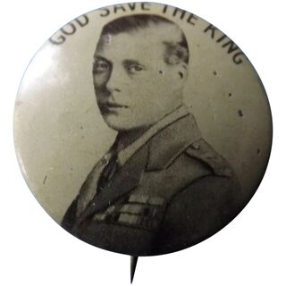 1937 Coronation Kind Edward VIII - 1937 Tin Badge