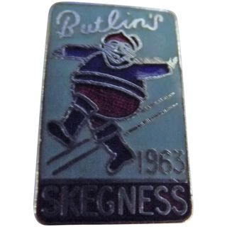Vintage BUTLINS Holiday Camp Badge Skegness 1963