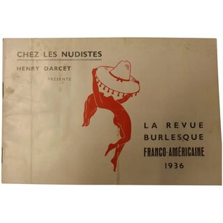 La Revue Burlesque Program 