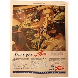 WW11 General Motors Advertisement 
