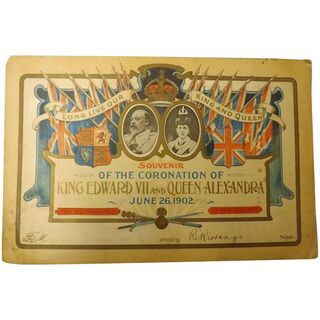 Edward VII Coronation Souvenir Certificate 1902
