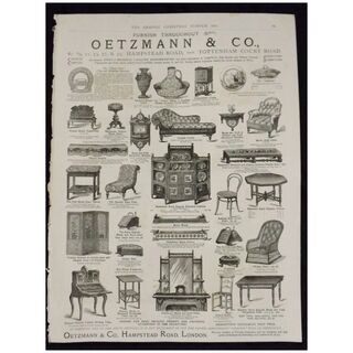 Oetzmann & Co Funishers of London -The Graphic 1880