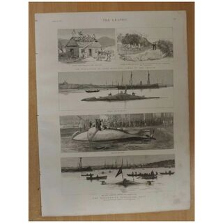 The Nordenfelt Submarine Boat - The Graphic 1887