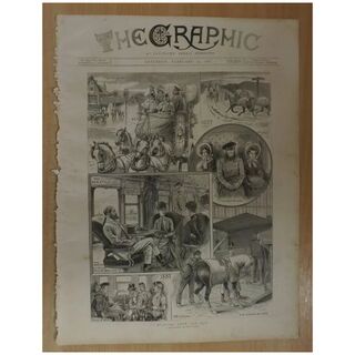 Hunting Then And Now - Full Page The Graphic 1887