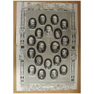 Prominent Liberal Unionists - The Graphic FulL Double Page 1887