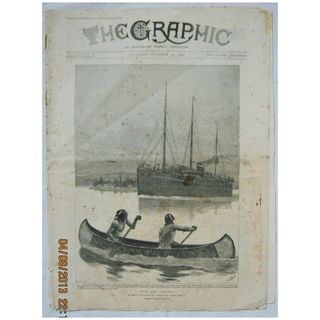 Past & Present - A Salute on The Ste. River -The Graphic 1892
