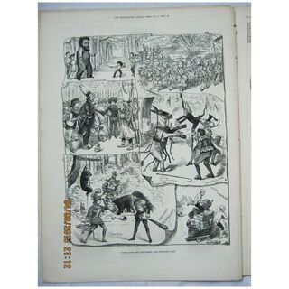 Scenes From The Pantomines - Illustrated London News 1881
