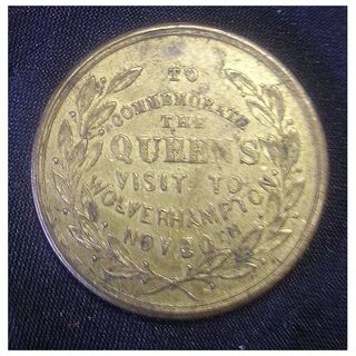 1866 Queen Victoria's Visit to Wolverhampton Commemorative Medallion