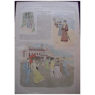 1892 Full Page From THE MILLION Newspaper ' The Queen Of The North'