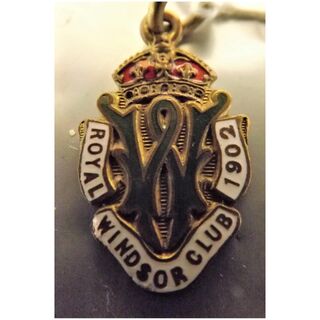Vintage Royal Windsor Club Membership Fob / Pendant 1902