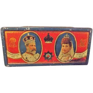 1902 Coronation Tin For Edward VII By Rowntree & Co