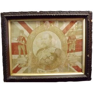 King Edward VII Framed Flag 1901