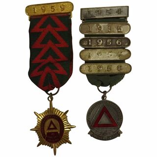 UK Bus Drivers Safety Award Medals 1949-1959