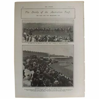 Original Page 'The Derby Of The Australian Turf'' - The Sphere Dec.1900