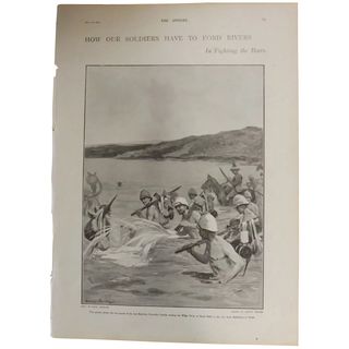 Original Page - Boer War 'How Our Soldiers Have To Ford Rivers' ' - The Sphere Jul. 1901