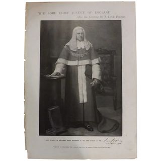 Original Page 'The Lord Chief Justice of England - The Sphere Aug. 1900hp[