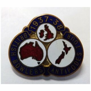 British Bowlers Team Tour Badge Off The Antipodes 1937-38