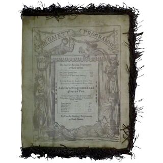 The Gaiety Theatre Aldych, London, Programme - Circa 1880