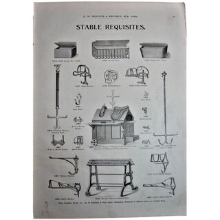 MOSEMAN'S Illustrated Guide - Original Printed 2 Side Page - Circa 1892