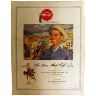 1953 COCA-COLA Original Full Page Advertisement