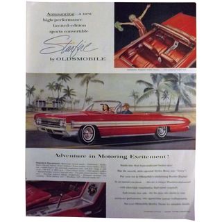 Oldsmobile Starfire 1961 Full Page Advertisement - Saturday Evening Post