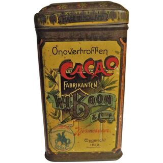 'BOON'S' Cacao - Dutch Cocoa Tin Circa 1910 - 1920