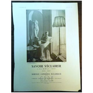 ORIGINAL Savoir SECLAIRER Advert From L ' Illustration French Magazine December 1938