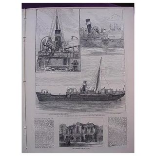 'The Steamer SOLWAY''Full Page From The London Illustrated News 1881