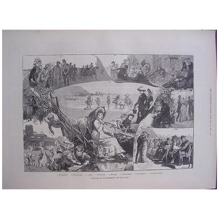 'Sketches At Scarborough' - Illustrated London News Sept. 24 1881