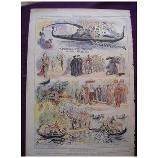 1898 Full Page THE MILLION Newspaper 'At Olympia'