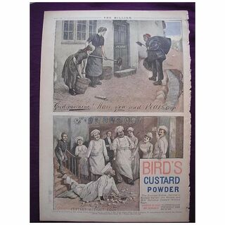 Victorian Colour Adverts for PEAR'S Soap & BIRD'S Custard From THE MILLION Newspaper 1892