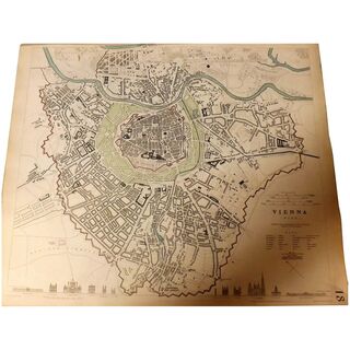 Antique Map of Vienna - Dated 1833