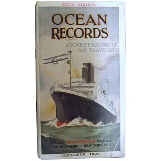 1923 Edition of Ocean Records - World Traveler Magazine