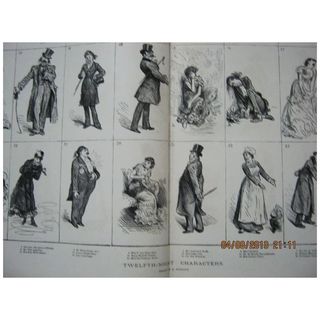 Twelfth-Night Characters - DPS Illustrated London News 1881