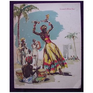 R.M.S Mauretania - Cunard White Star Line - Menu 1952