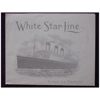 S.S. MAJESTIC - White Star Line - Pictorial Letterhead