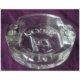 Vintage 'Clyde Lines' Glass Advertising Ashtray