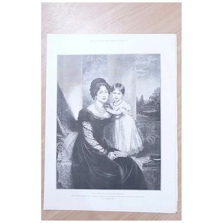 H.R.H. Duchess of Kent & Her Majesty The Queen Aged 3 Years 1892 By The Duchess of York