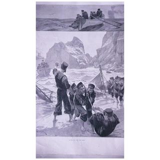 'A Holiday For The Crew' Full Page from The London Illustrated News Sept. 1895