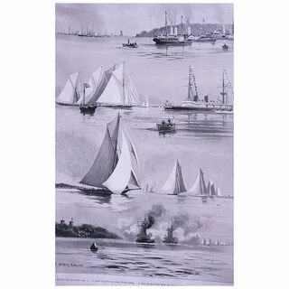 'The COWES REGATTA Week' Full Page from The London Illustrated News August 1895