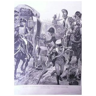 'Battles of The British Army - TALAVERA' Full Page From The London Illustrated News 1895