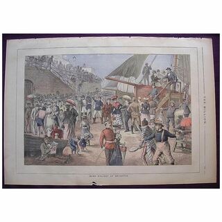 1892 Full Page From THE MILLION Newspaper ' Bank Holiday At Brighton'