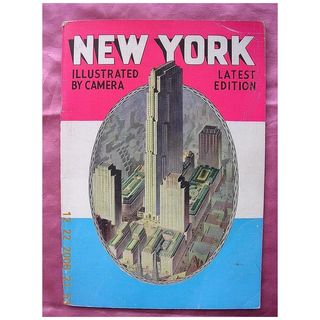 Vintage 1937 NEW YORK Illustrated Book