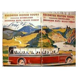 Vintage Rhineland & Bavarian Alps Tour Booklet 1929