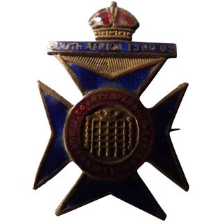 Sweethearts Badge - 16th Queen's Westminster's -South Africa 1900-1902