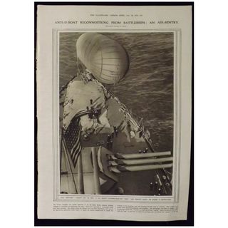 WWI -Anti U-Boat Spotting - Illustrated London News 1918