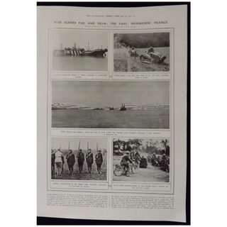 WWI - War Scenes in Murmansk & France - London Illustrated News 1918
