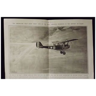 WWI - The Aeroplane That Flew Itself - Illustrated London News 1918